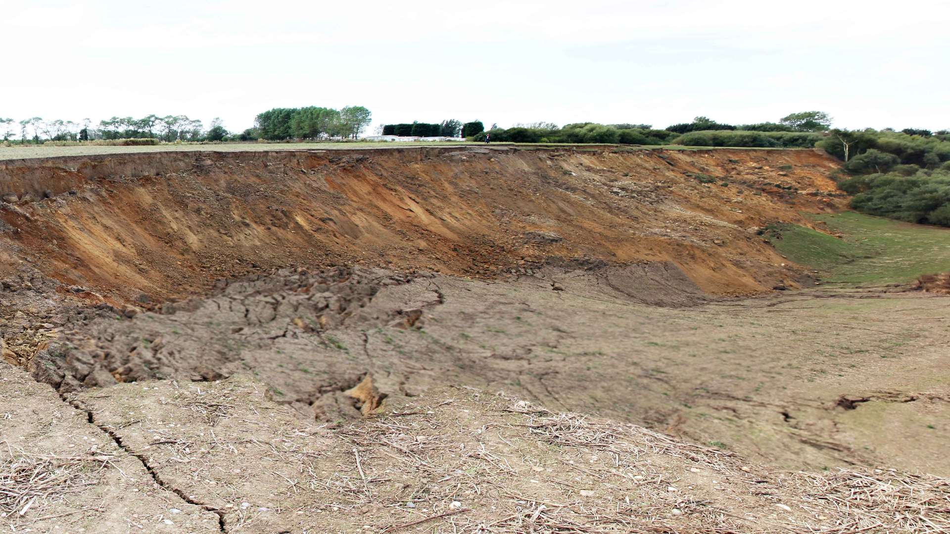 Two acres of cliff at Minster dropped 70ft