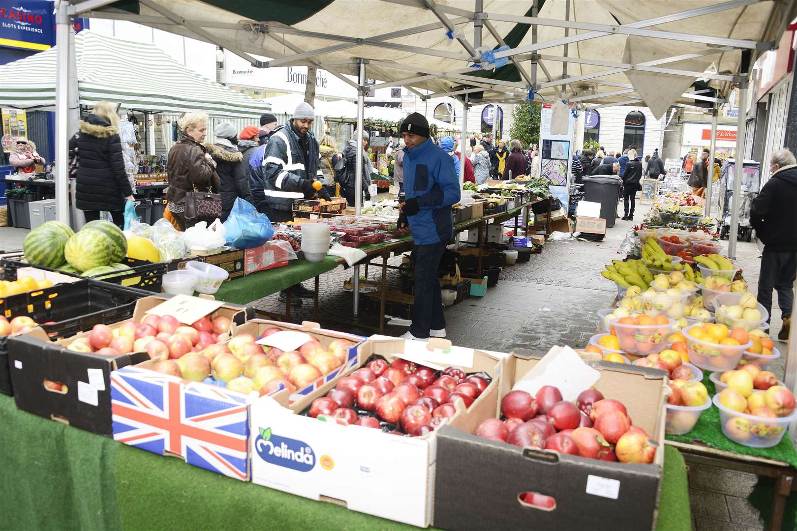 Folkestone market, which runs in Folkestone's high street (Sandgate Road), has been suspended. All pictures taken before lockdown, by Paul Amos