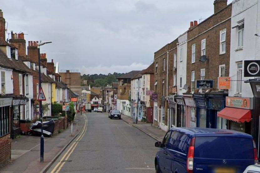 Fire crews were called to a flat blaze in Union Street, Maidstone. Photo: Google