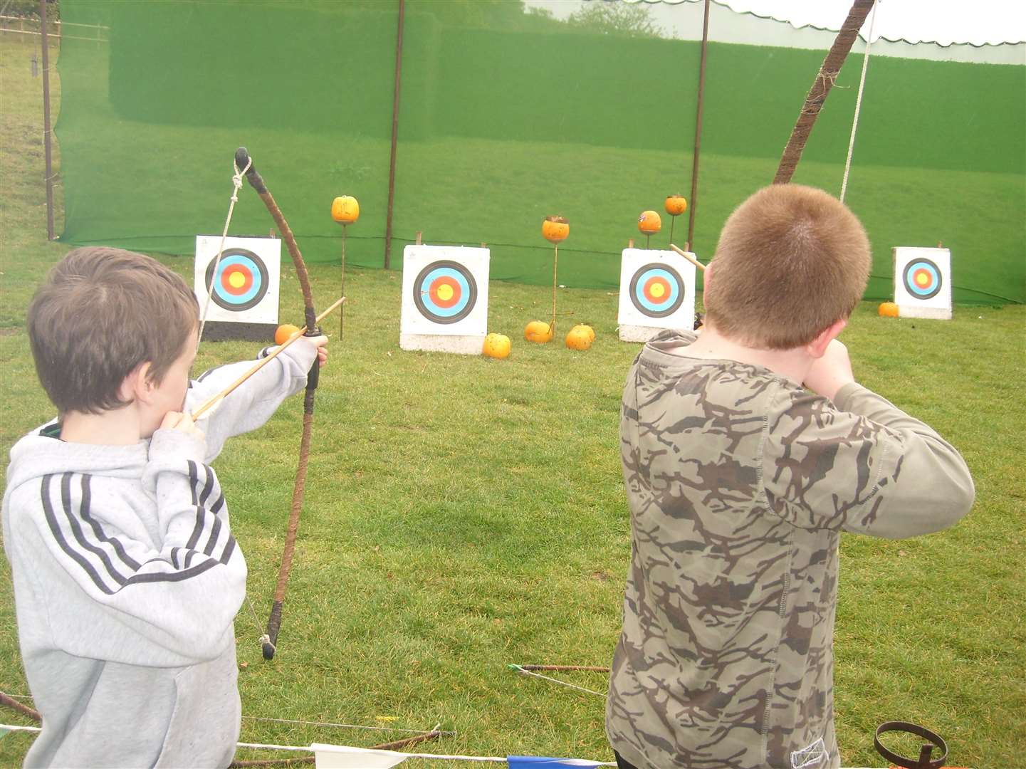 Pumpkin archery at Leeds Castle