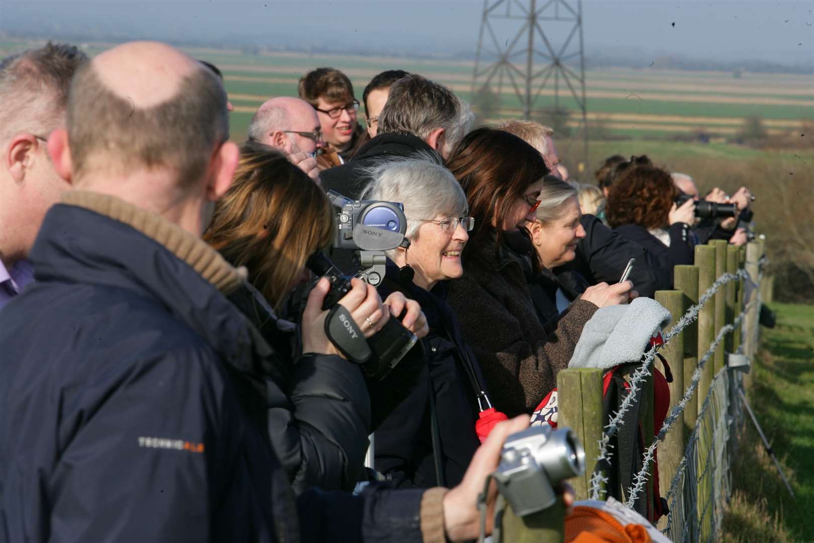 Crowds gathered to watch the demolition. Picture: Martin Apps