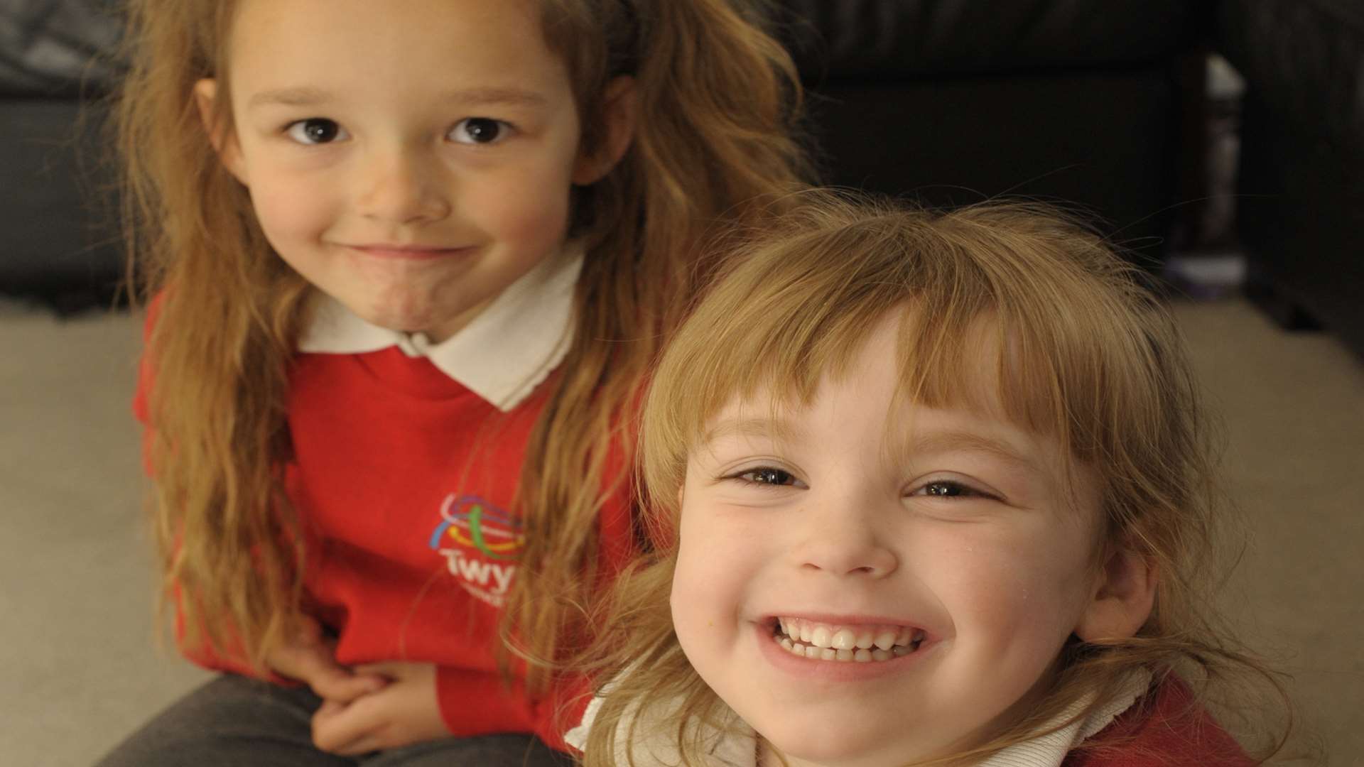 Paige with her best friend Freyja Taylor from Twydall Primary School.