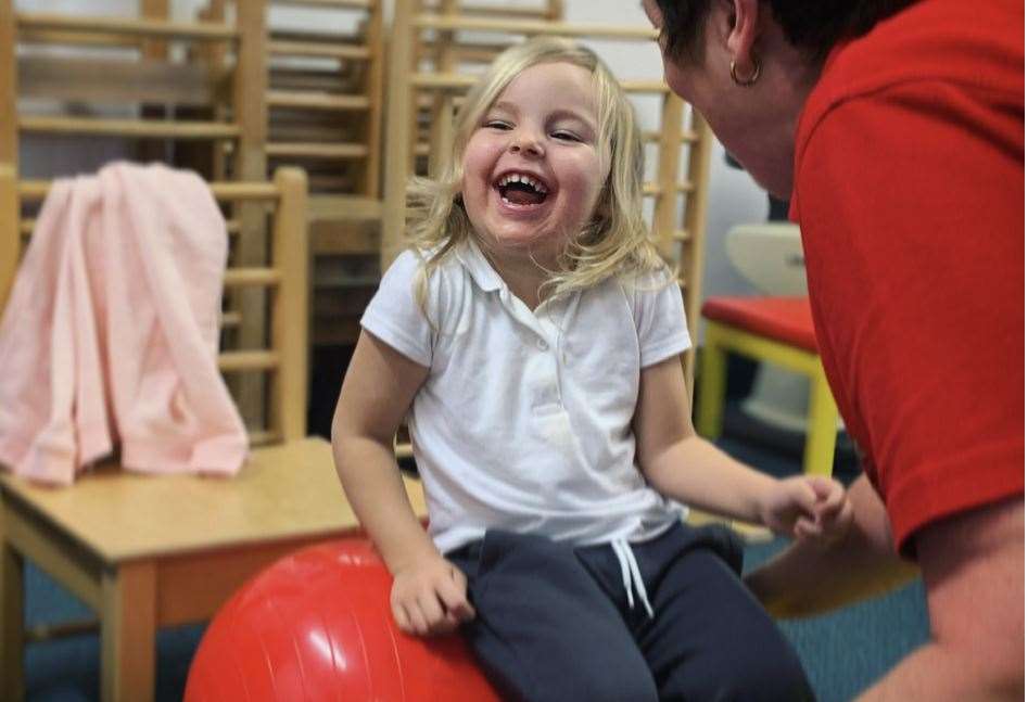 Grace Bealey, from Chatham, has been attending sessions at Step and Learn since she was only a few months old