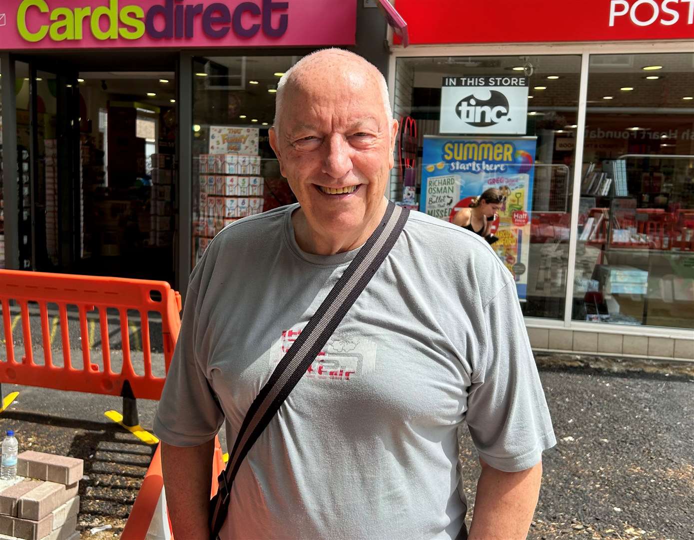 Trevor Davis, 73, lives in Canterbury and says the new paving is in keeping with features of the city