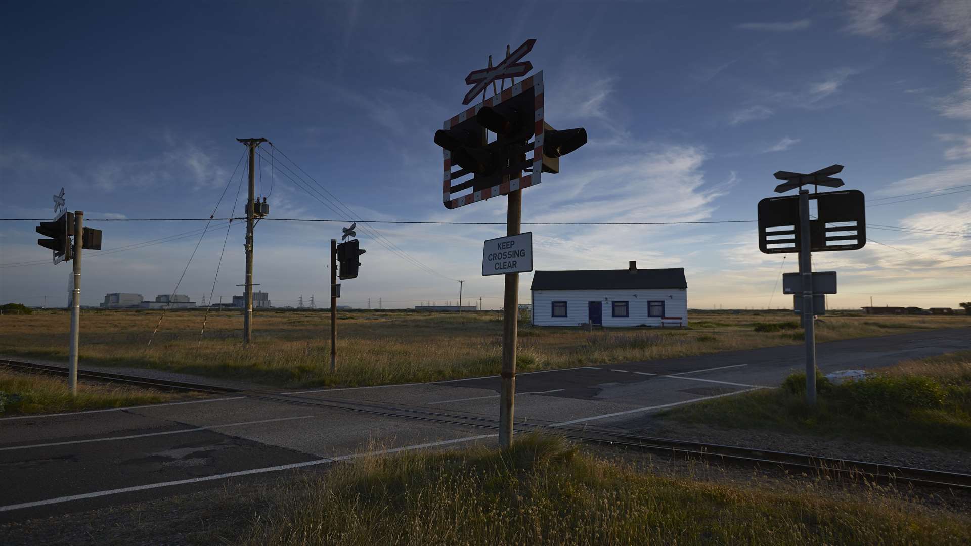 Romney Marsh with Dungeness Power Station in the background - part of the This Once Was Sea exhibition by Justin Sutcliffe. More details atwww.jamconcert.org