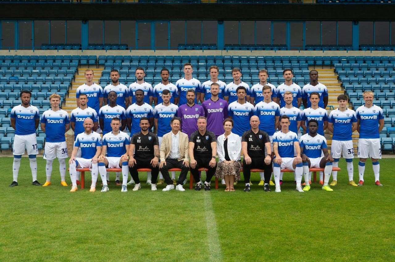 The Gillingham squad ahead of the 2023/24 season Picture: @Julian_KPI