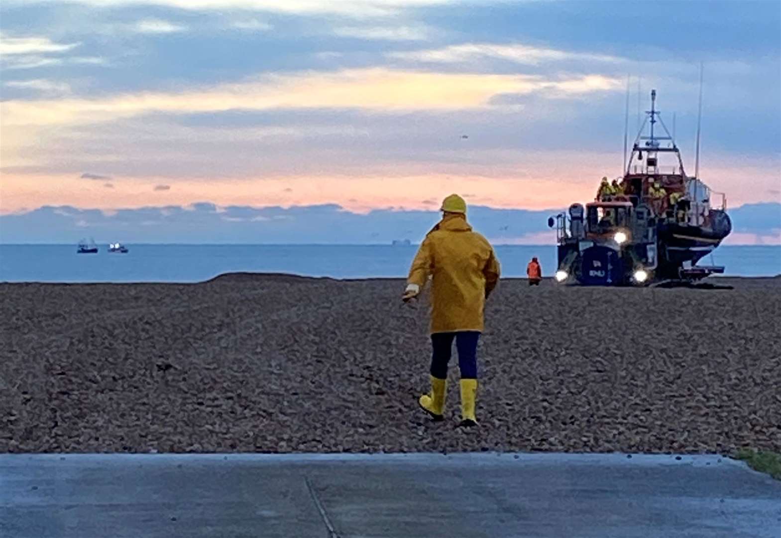 The lifeboat was launched this morning. Picture: RNLI/Sarah Beck