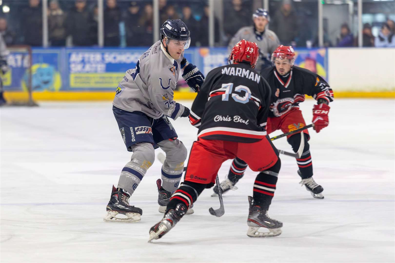 Tom Soar up against Streatham Redhawks in their last meeting Picture: David Trevallion