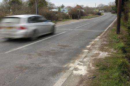 The scene of a fatal crash on the A229 Cranbrook Road in Knox Bridge