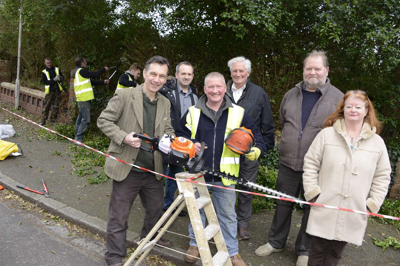 Just one of hundreds of jobs Pete and the team have carried out: a clean up the area around properties in Westbourne Gardens