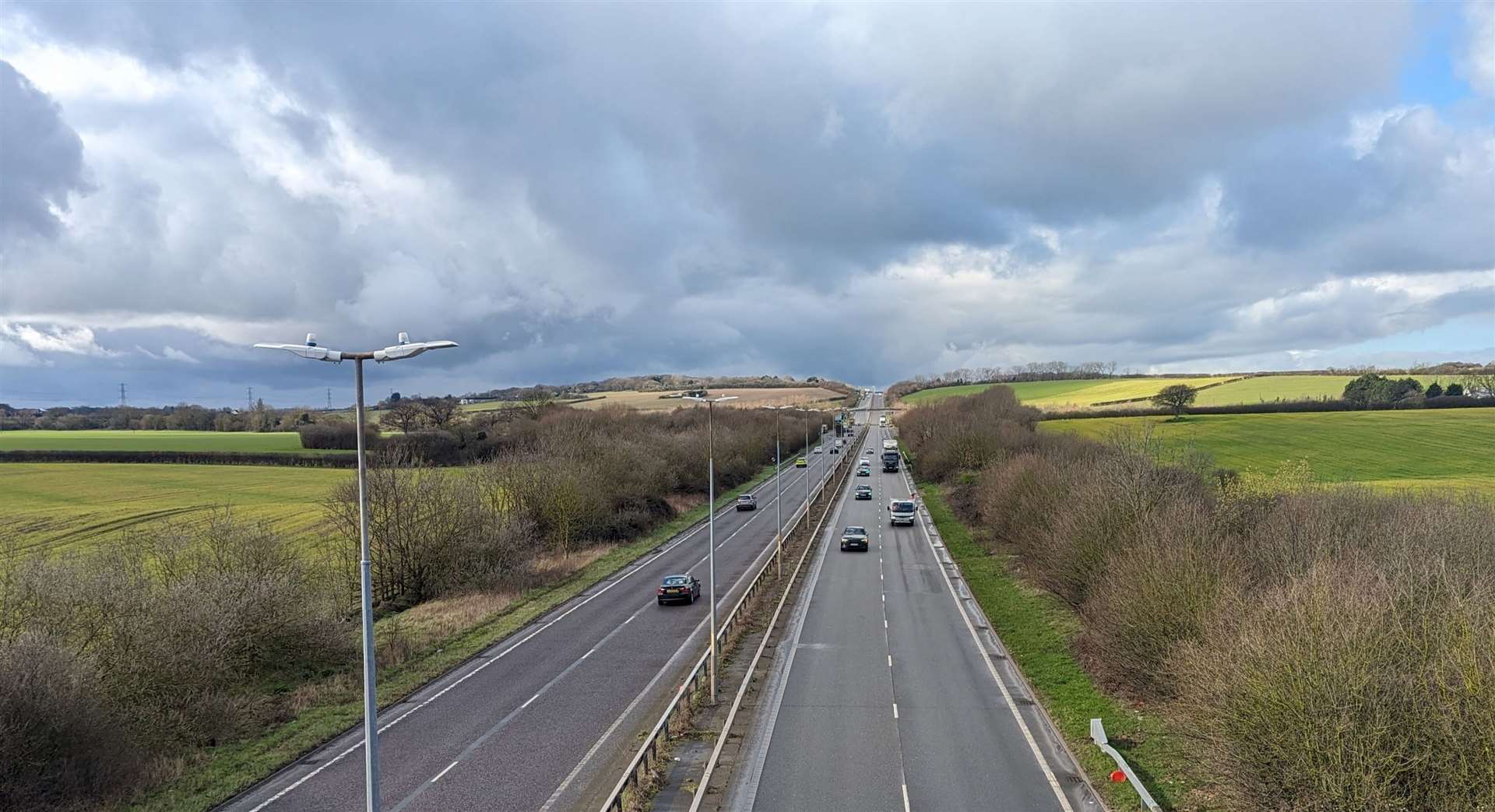 The Crab and Winkle Way crosses the Thanet Way