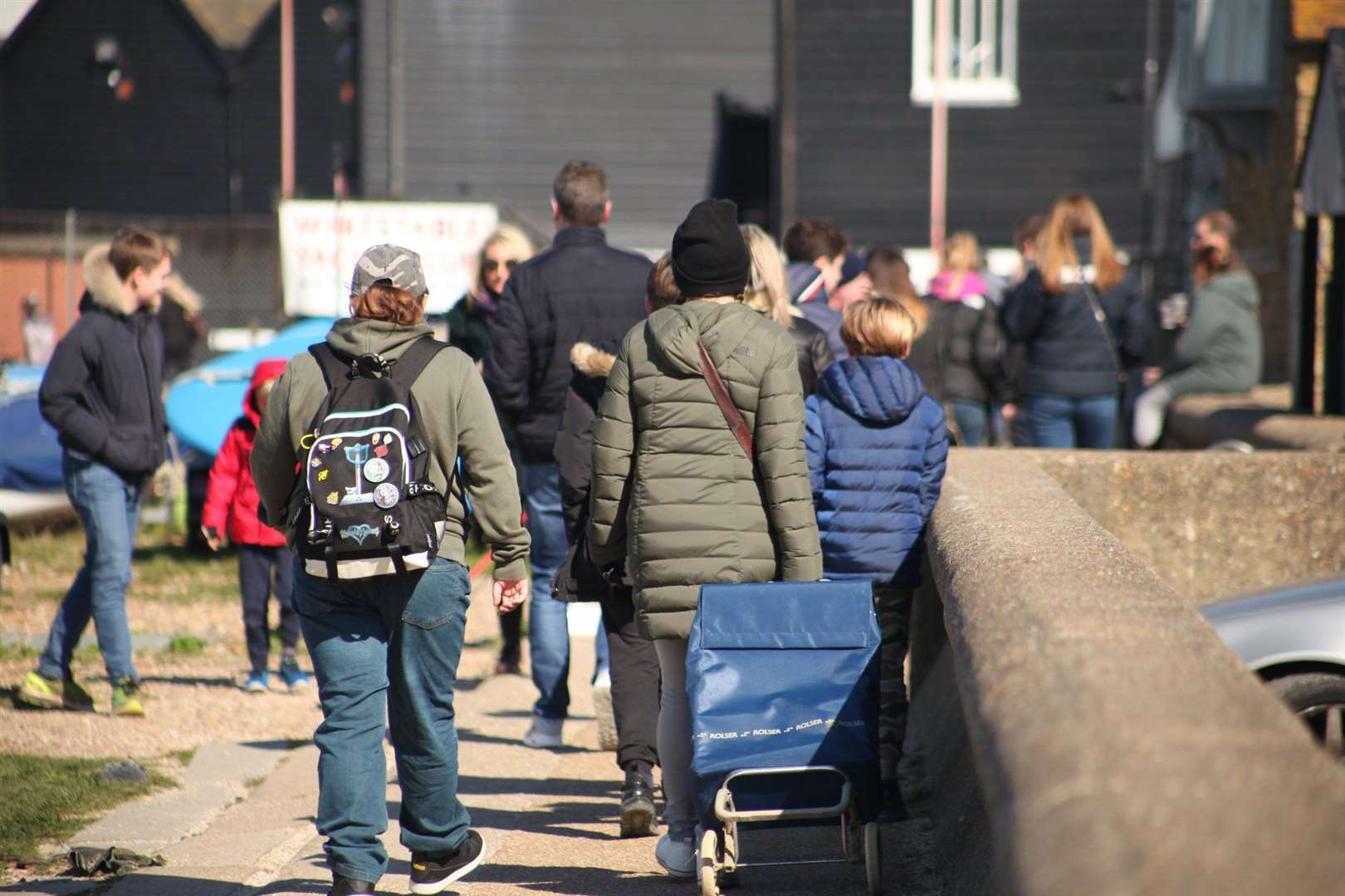 Crowds in Whitstable. Picture: Alison Dilnutt