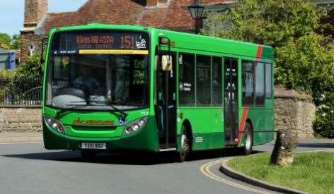 Nu Venture bus in Borough Green