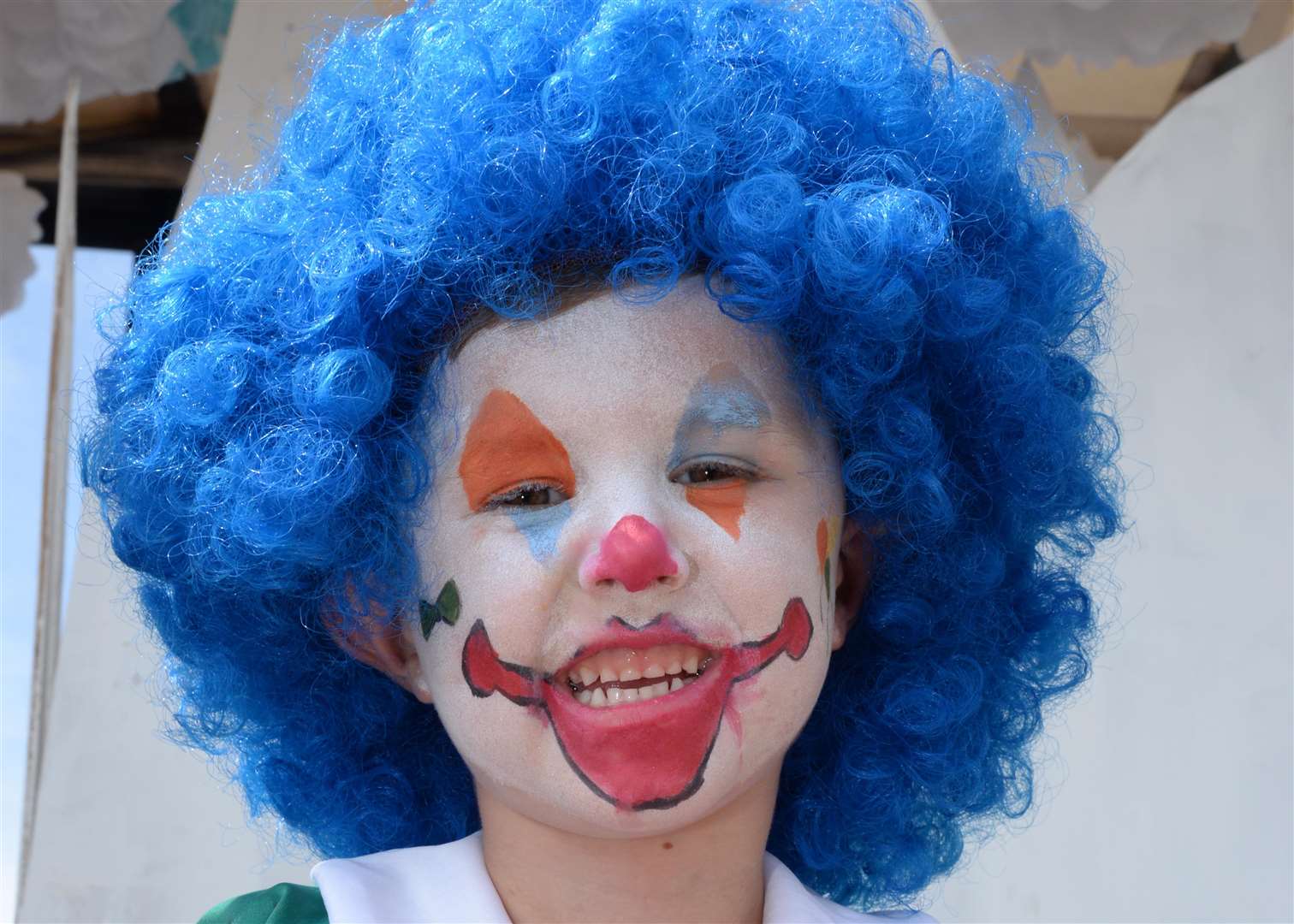 Jack Annett, six clowning around at the Ramsgate Carnival on Sunday. Picture: Chris Davey... (3195034)