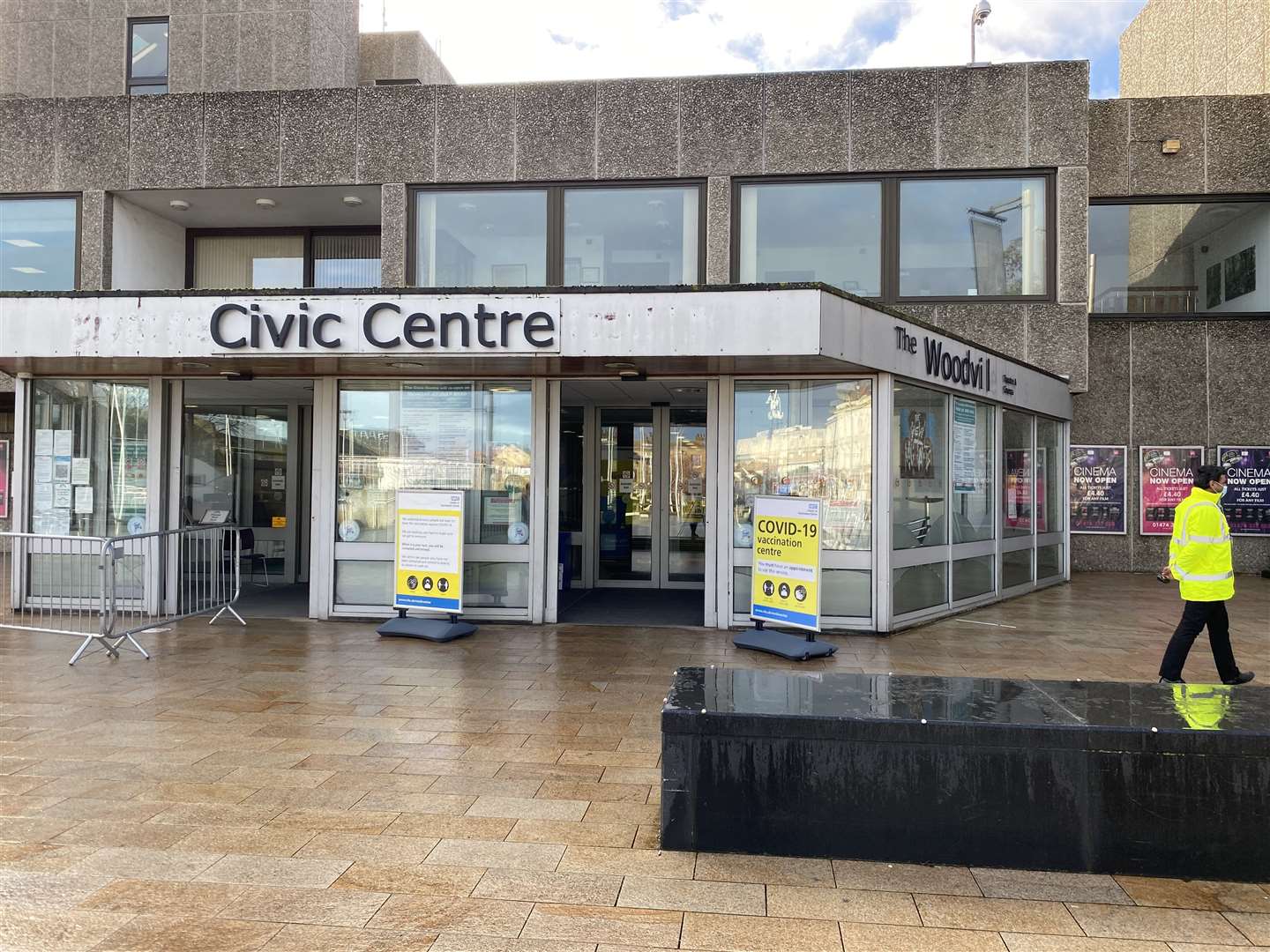 Mass Covid vaccination centre at Gravesend's Woodville Halls theatre opens