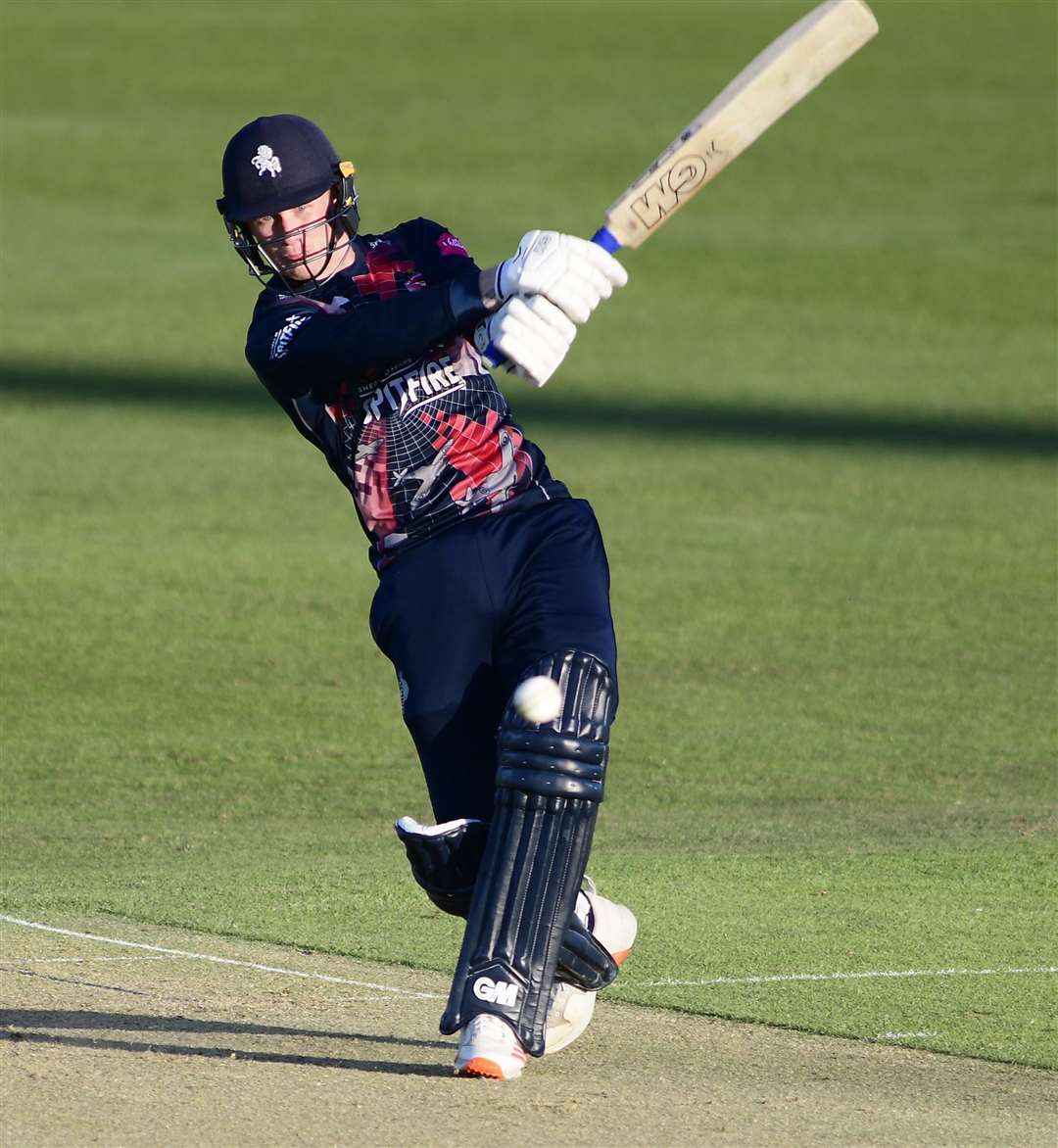 Jordan Cox won two awards at Kent's end-of-season awards night. Picture: Barry Goodwin