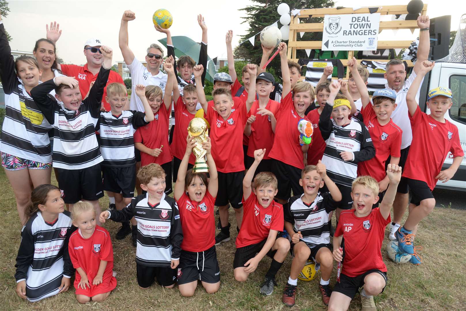 The Deal Town Rangers pictured ahead of Deal Carnival last July. Picture: Chris Davey