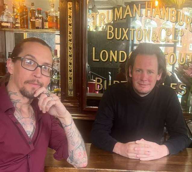 Licensees of The Rising Sun, Kieran Miguel, left, and Billy Dutton