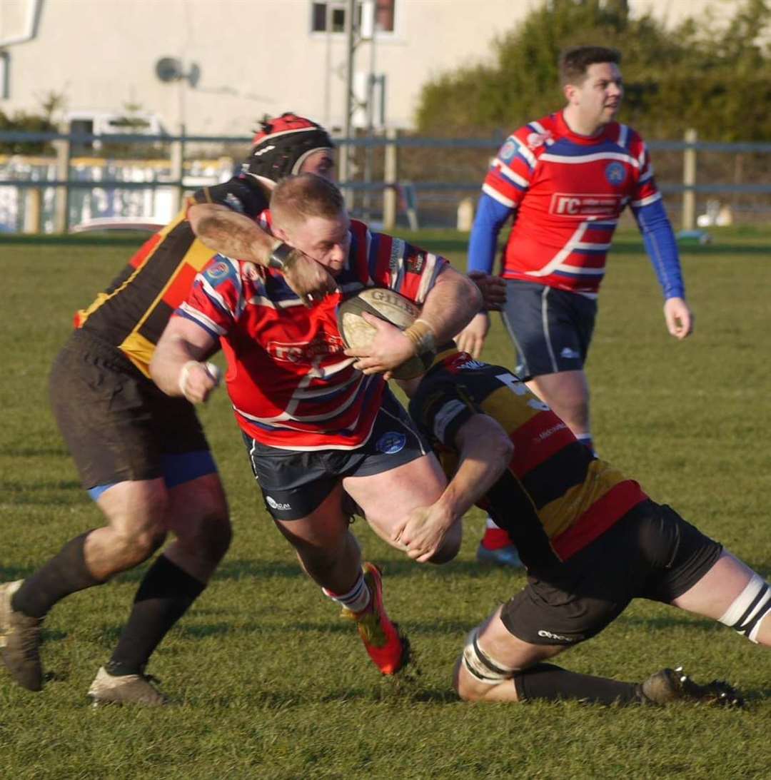 Tonbridge's Ryan Jackson encounters Cinderford resistance