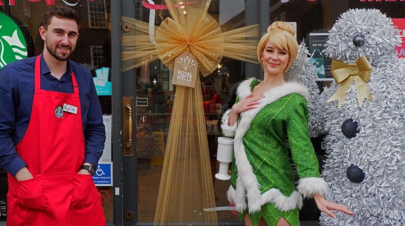 Starbucks receives a door bow Pic: RTW Together Business Improvement District