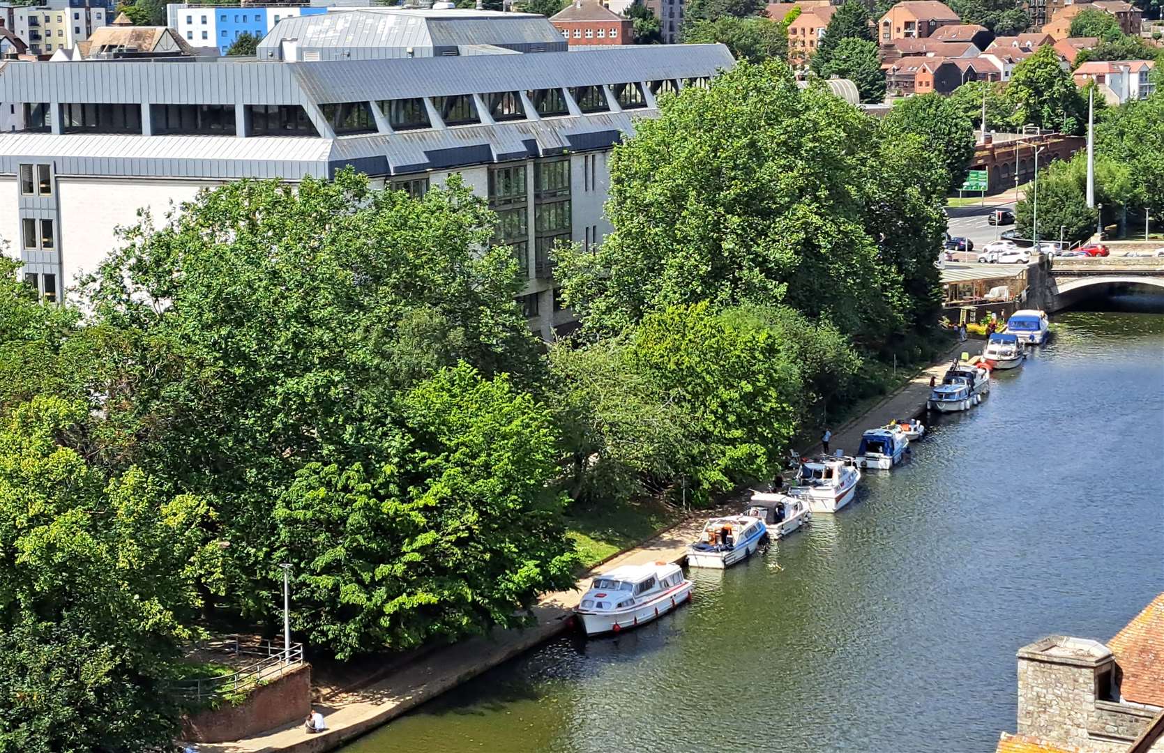 The River Medway is at the heart of Maidstone - but you need to be on foot to appreciate it