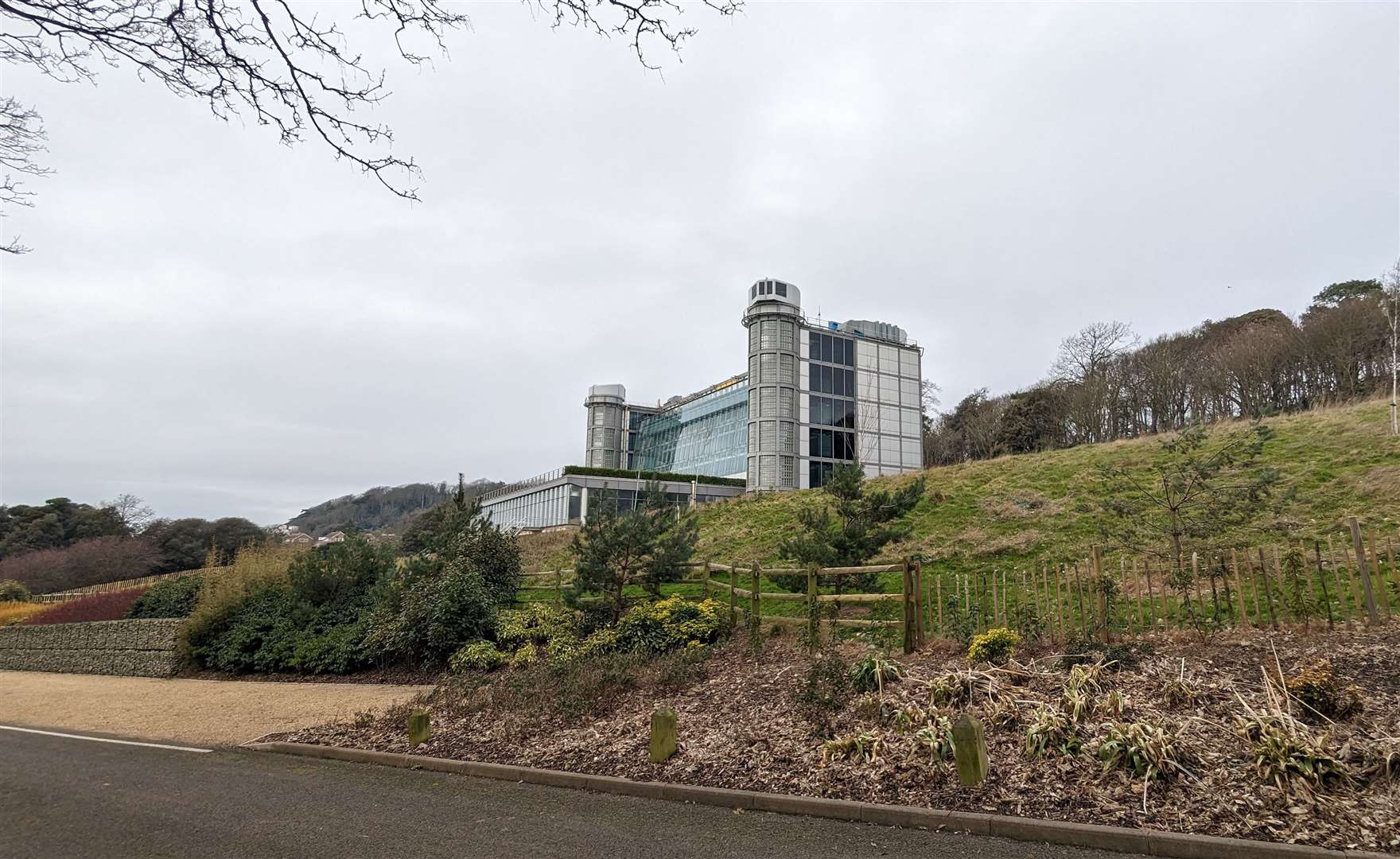 The glass-and-steel headquarters of insurance and travel giant Saga is a local landmark