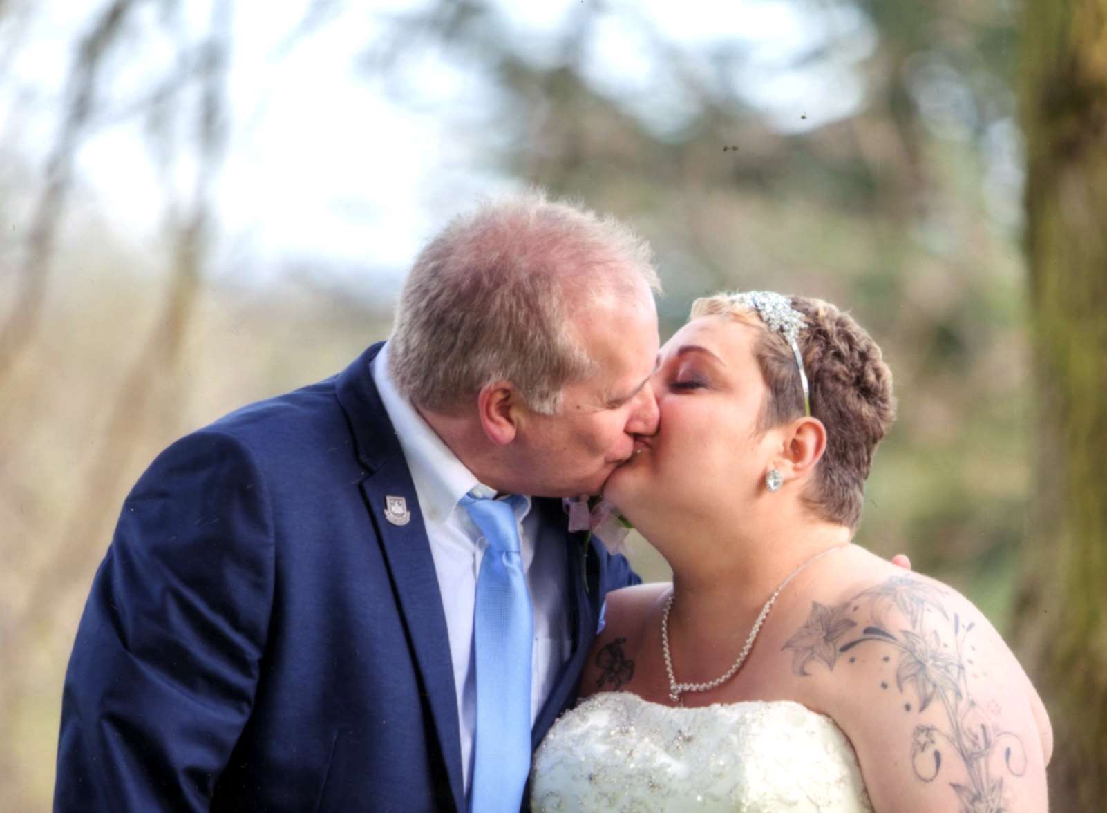 Nick and Natasha Neame celebrate the renewal of their vows