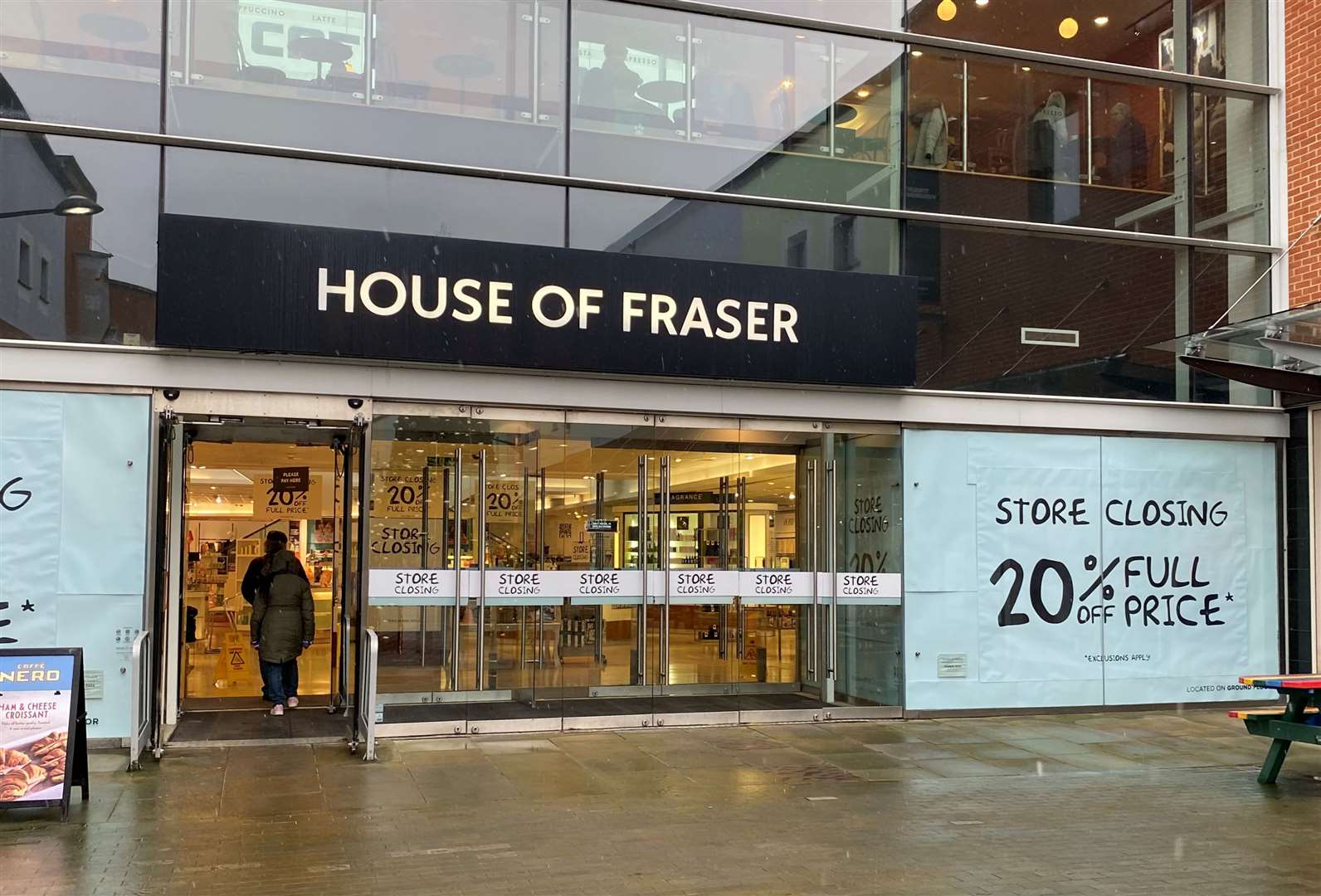 House of Fraser in Fremlin Walk, Maidstone, is undergoing a refurbishment to add Sports Direct and other shops