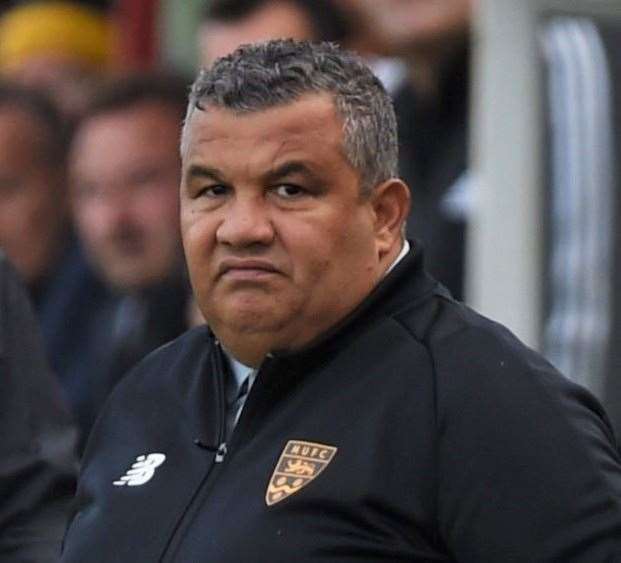 Maidstone United manager Hakan Hayrettin. Picture: Steve Terrell