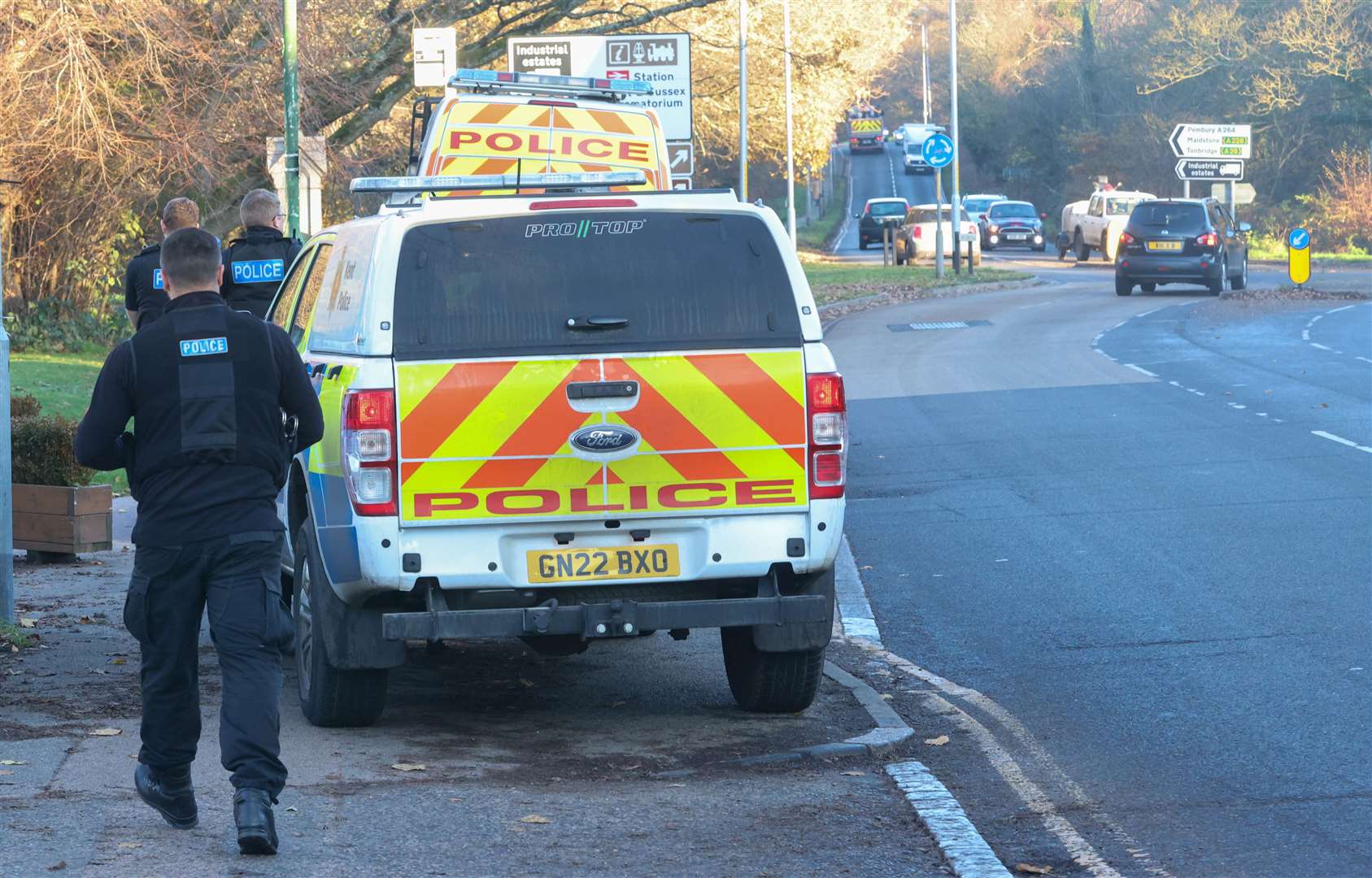 Police were called to the house last night. Picture: UKNIP