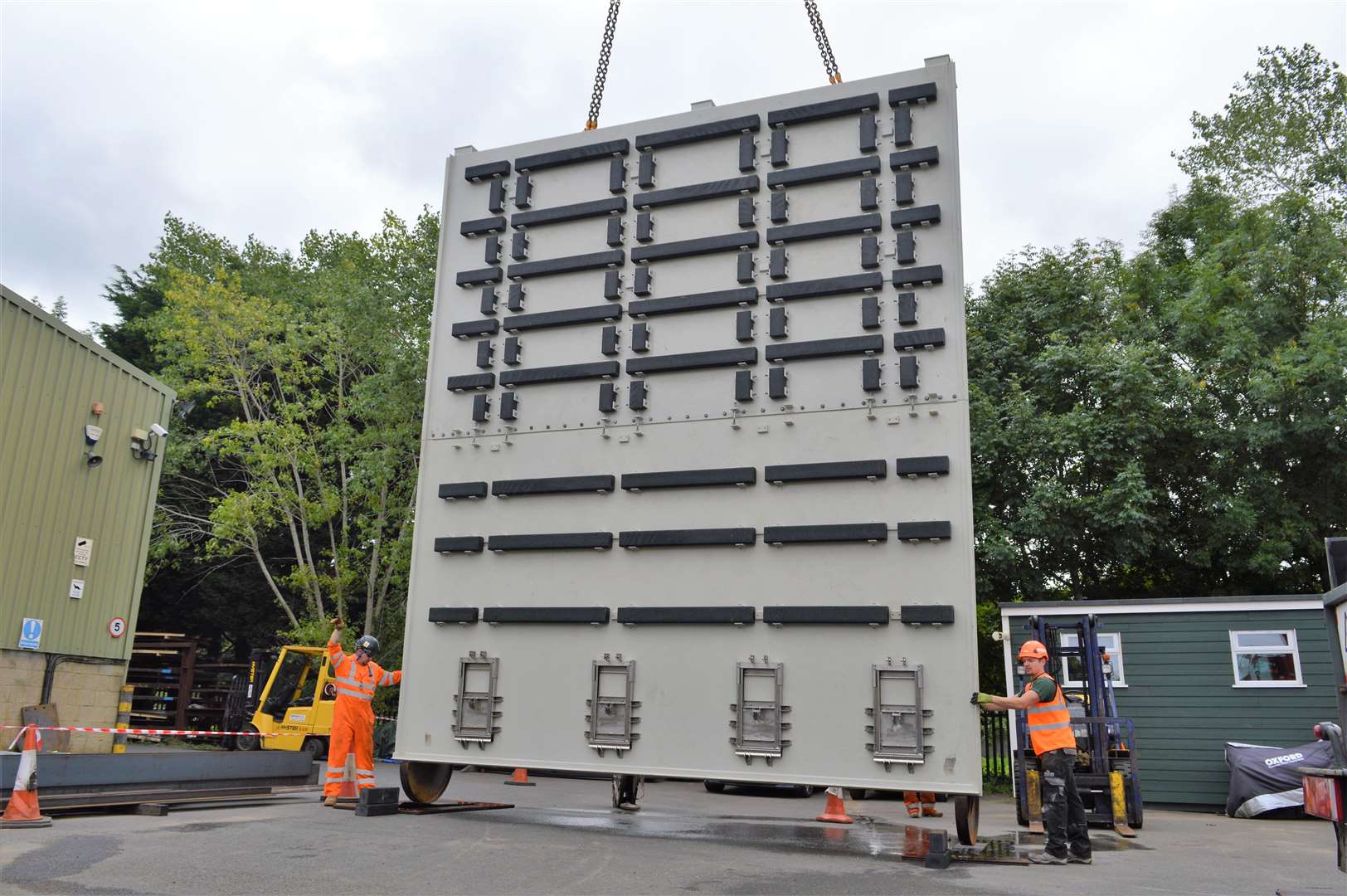 Gates arriving for Queenborough harbour. Picture: Environment Agency