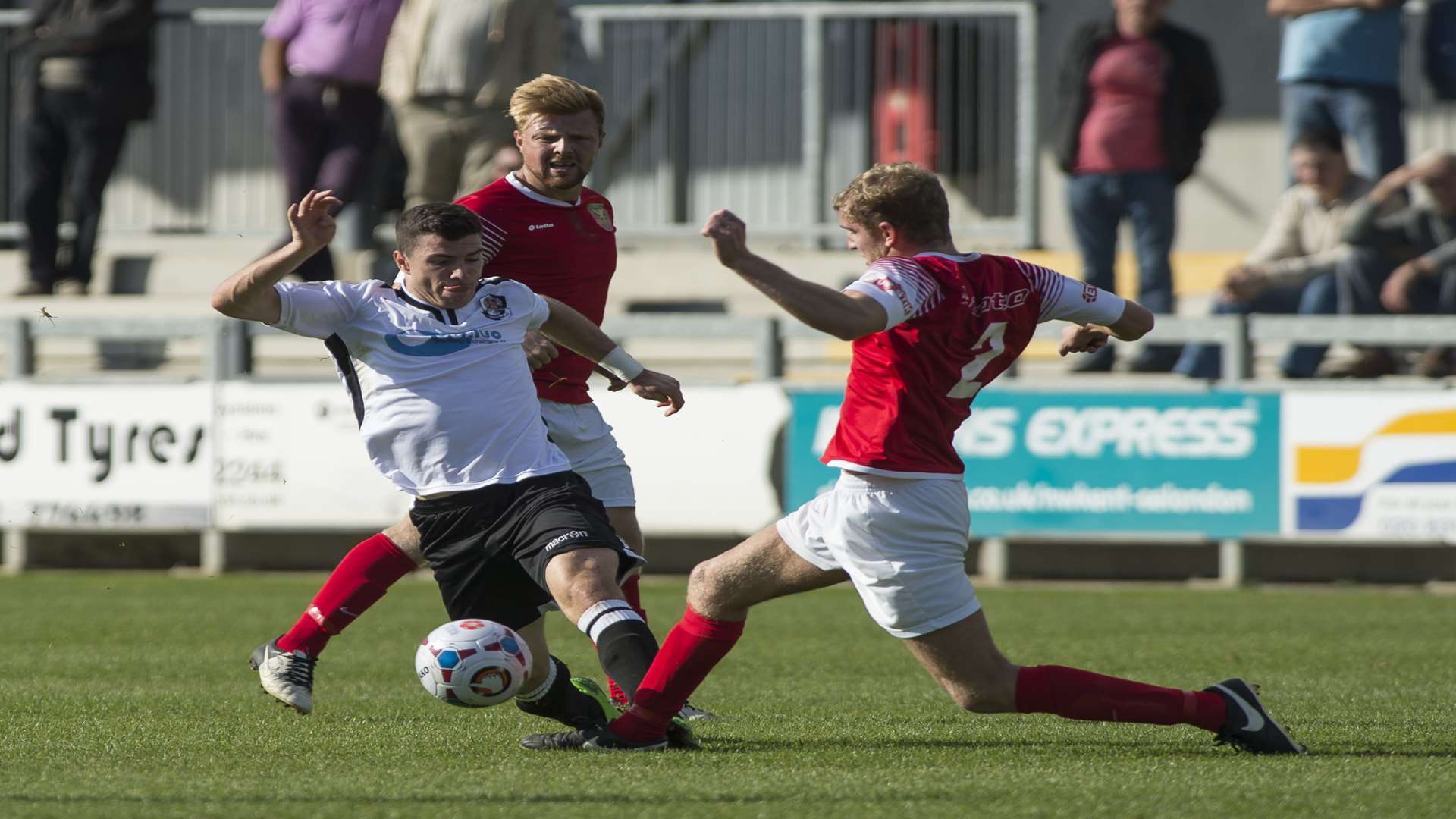 Dartford on their way to FA Cup defeat at the hands of Uxbridge Picture: Andy Payton