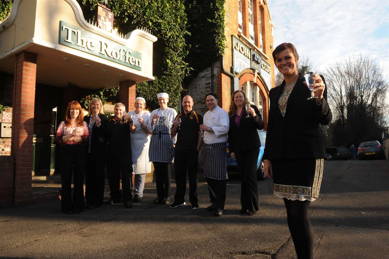 Sara Henslow and staff ahead of the club's 30th anniversary earlier this year