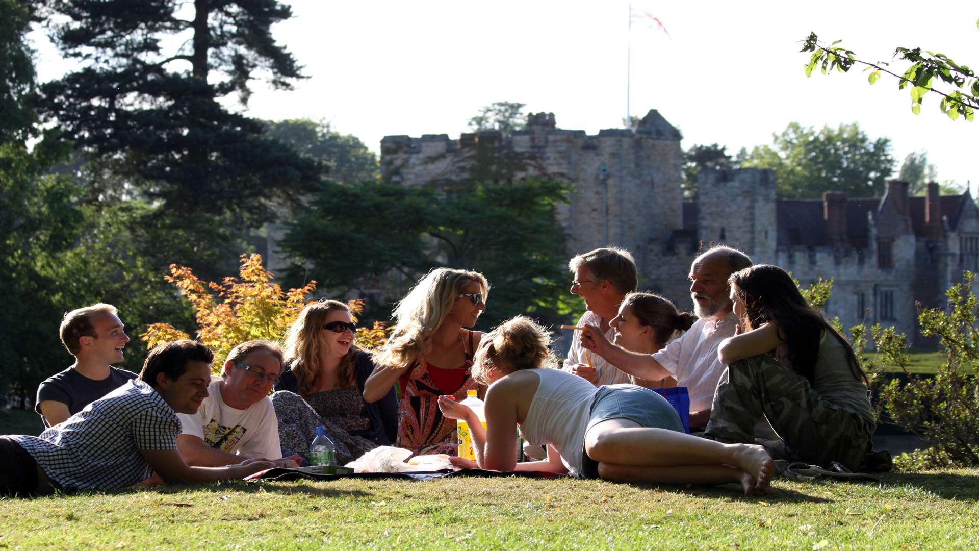 Soaking up the atmosphere at Hever