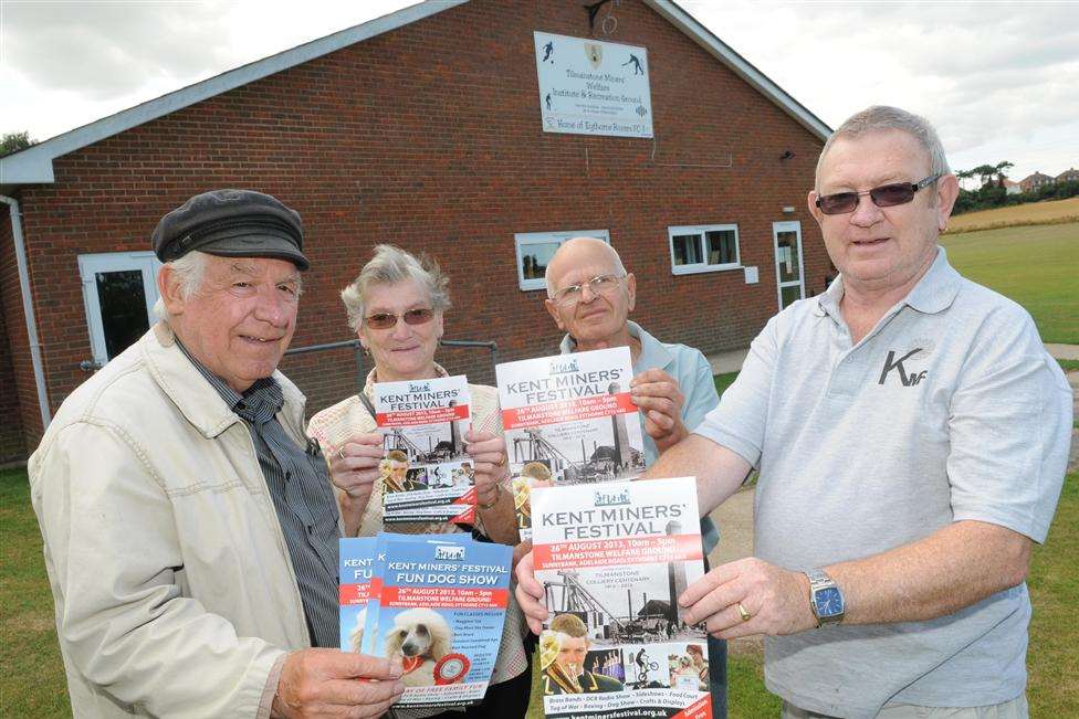 From left, Tom and Barbara Danson, John Baldwin, Garry Cox at Tilmanstone Welfare Club, Eythorne