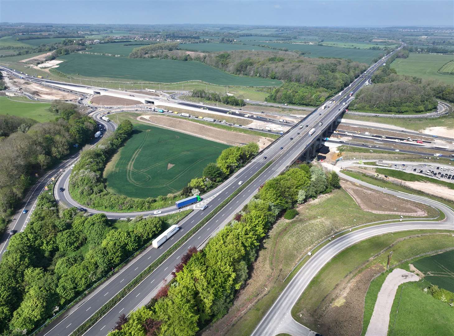 The first lanes on the multi-million-pound Stockbury Flyover are set to open. Picture: Phil Drew