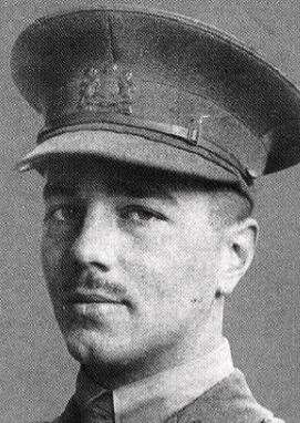 The war poet Wilfred Owen who passed through Folkestone harbour to reach the Western Front during the First World War. Picture provided by Delphine Bartier