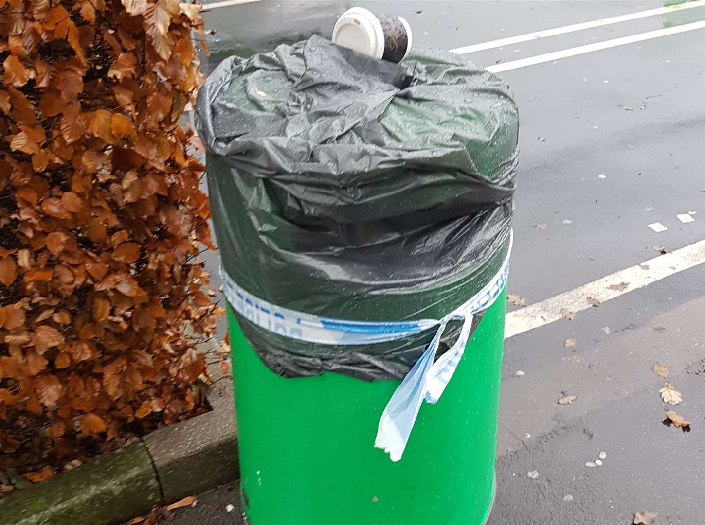 Bins remain sealed a day after a stabbing at Ashford's Asda