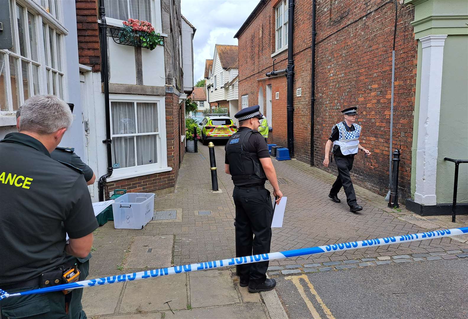 The Butchery in Sandwich has been cordoned off by police