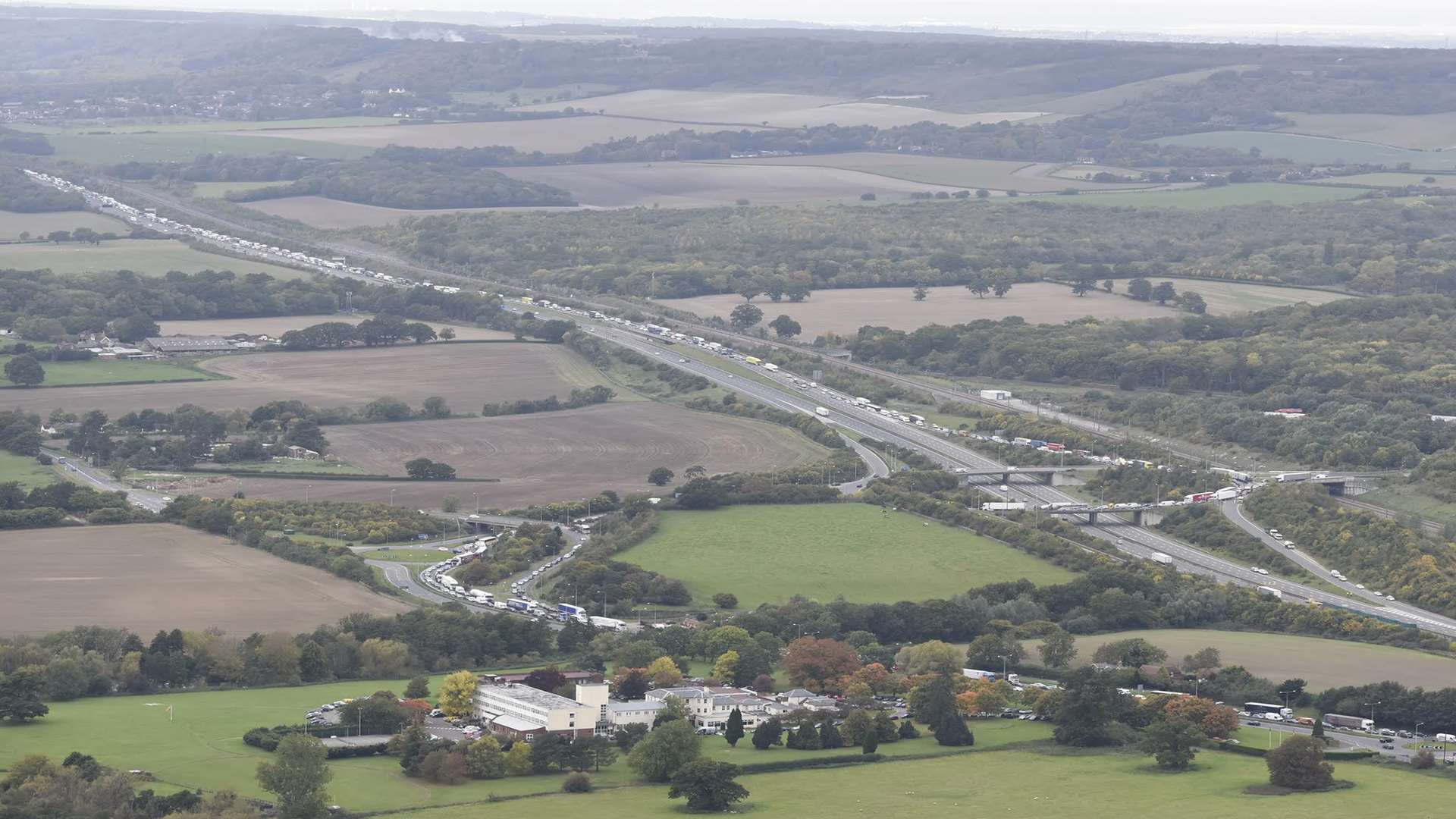 Motorists experienced hours of delays. Picture: Simon Burchett