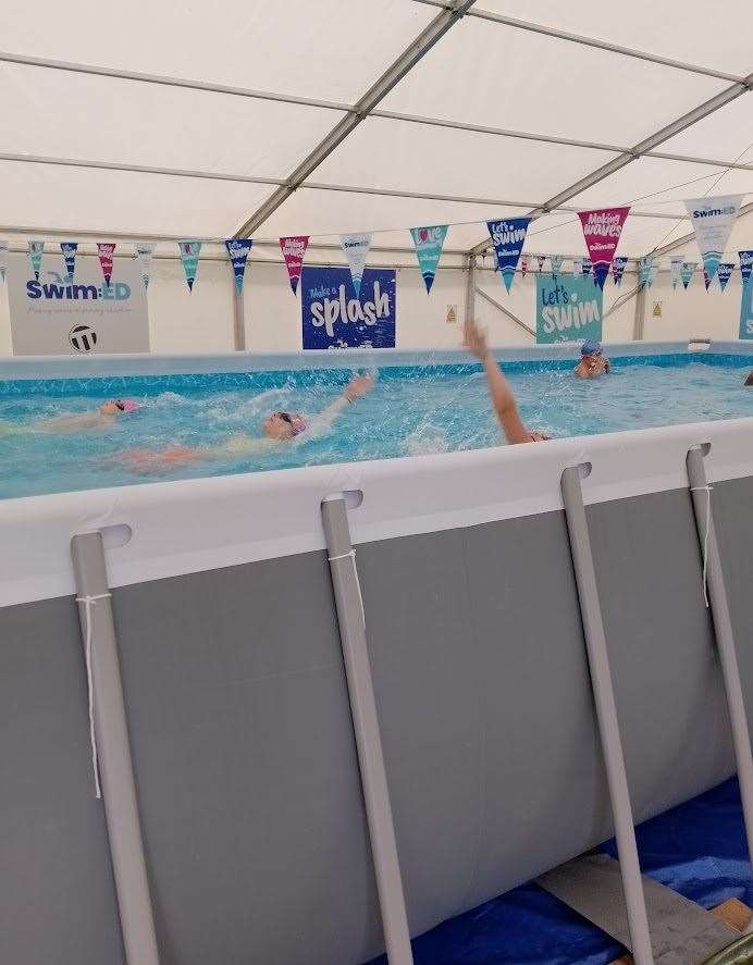 The pool at Bligh Primary School is a trial project. Picture: Bligh Primary School