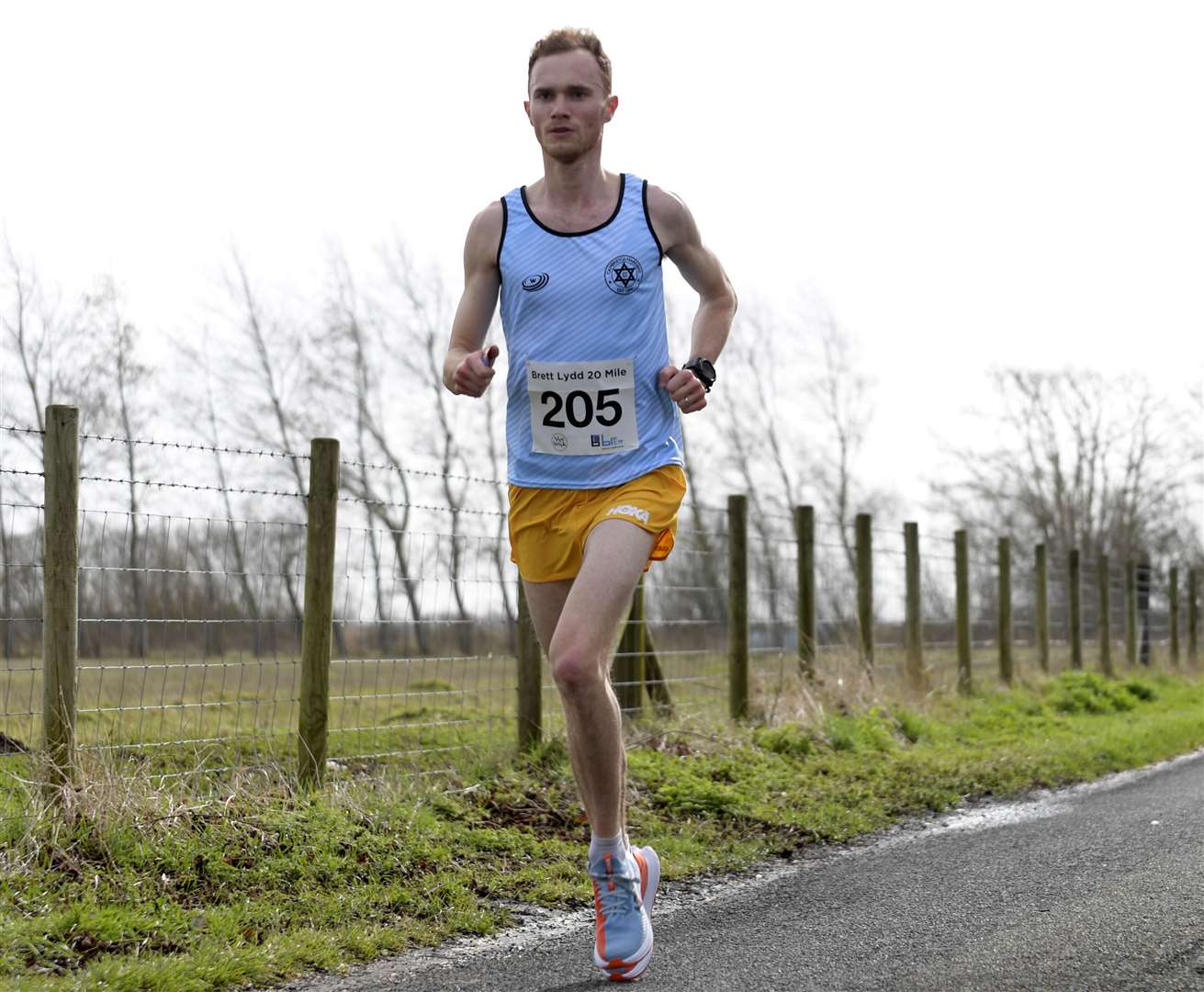 Thomas Brooke leads the 20-mile field. Picture: Barry Goodwin (62961934)