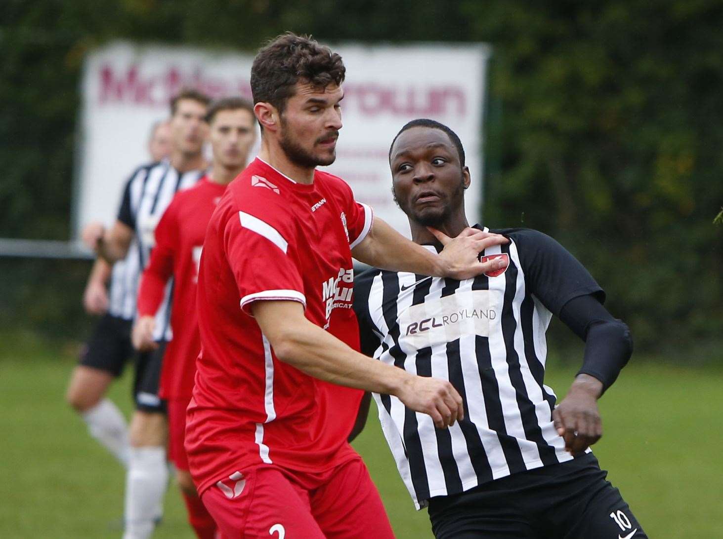 Hollands & Blair defender Joe Kane Picture: Barry Goodwin