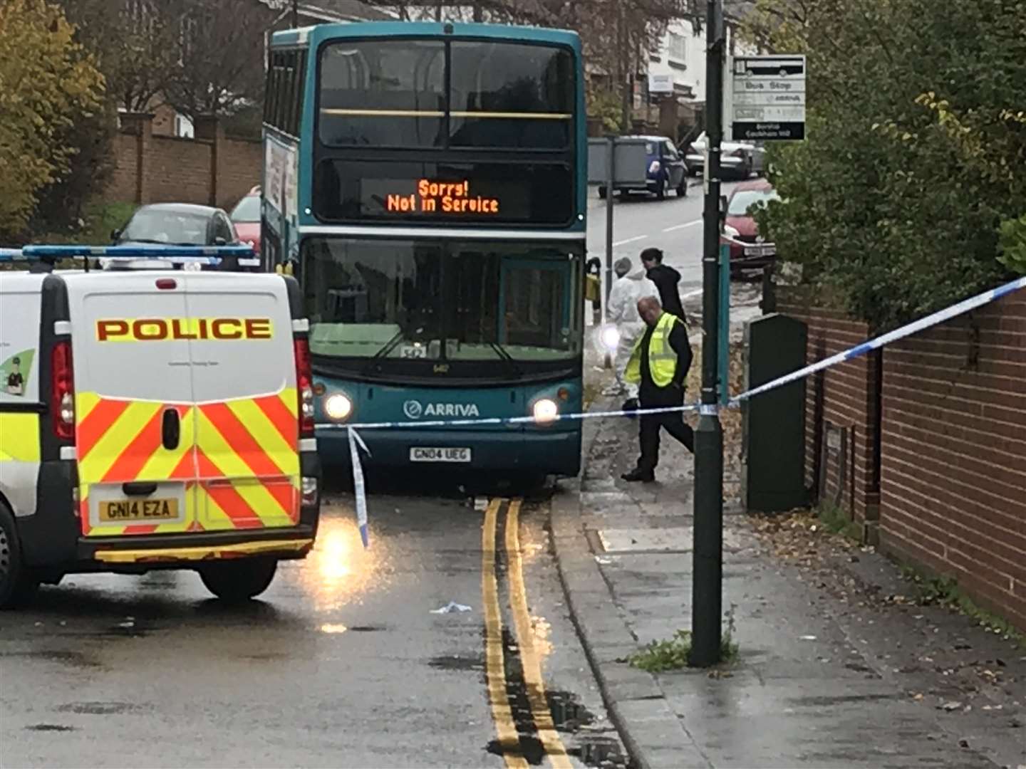 Forensics at the scene of the collision (22488331)