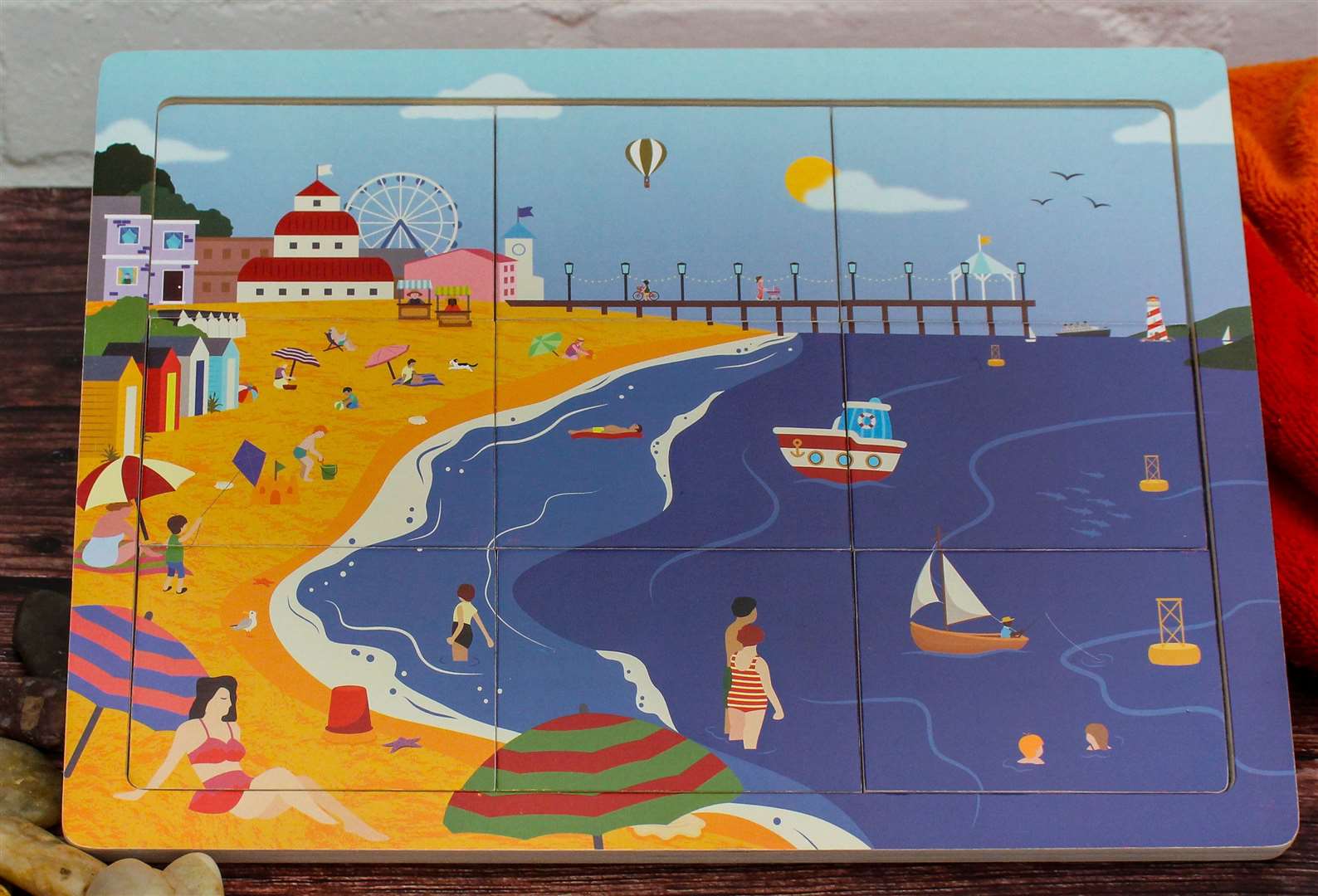 The seaside jigsaw puzzle. Picture: Sharon Daltrey