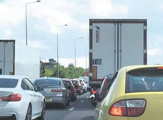 Motorists are facing "severe delays"