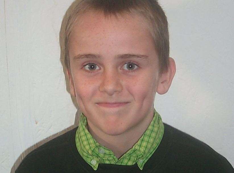 Kieran Dobson, 9, at the preview screening of Harry Potter in Canterbury