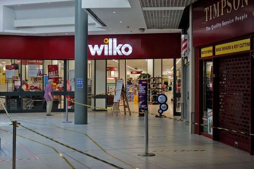 Signs such as these in Maidstone's Mall shopping centre will remind shoppers about social distancing