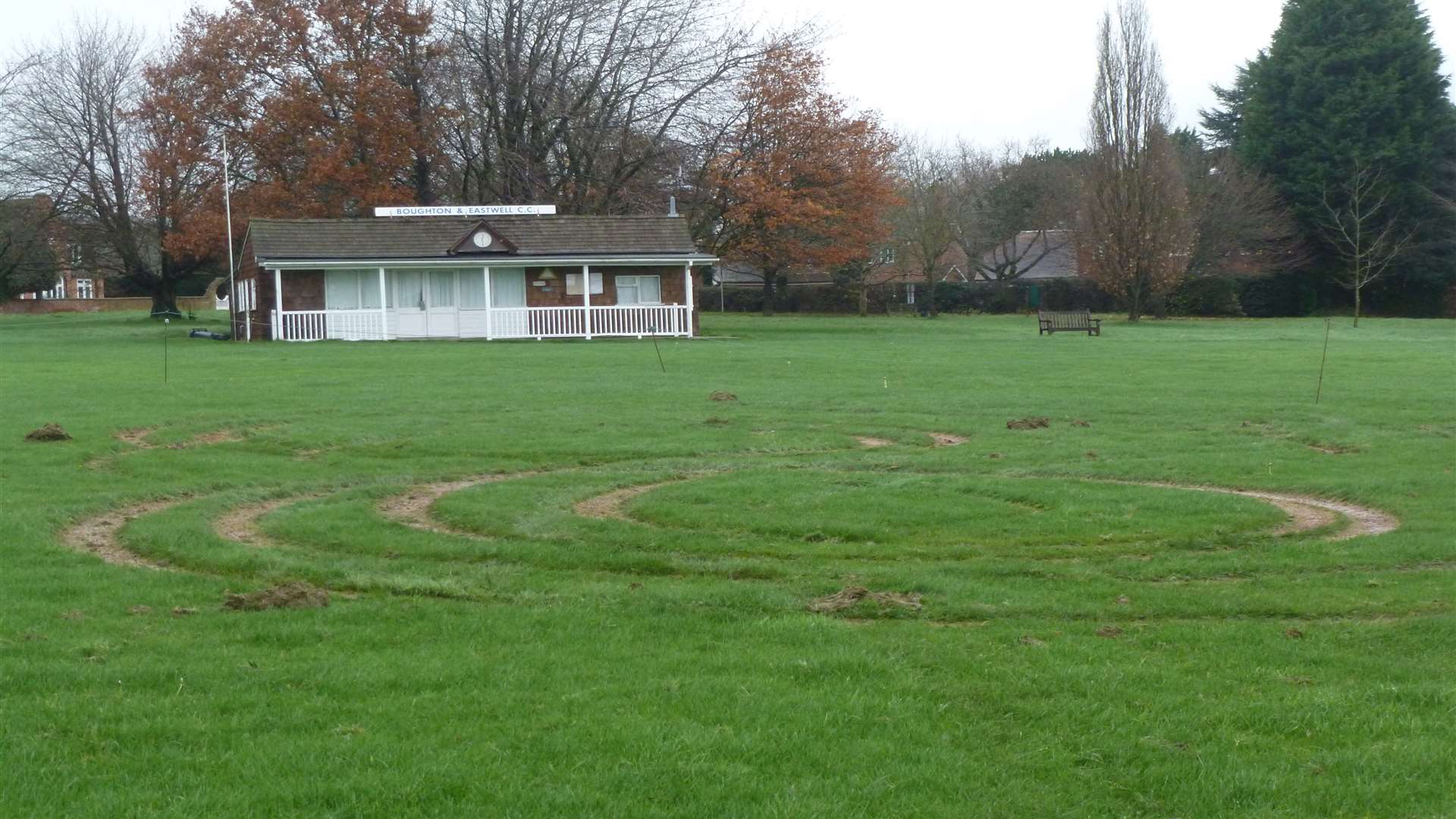 Joyriders did handbrake turns over the outfield and square