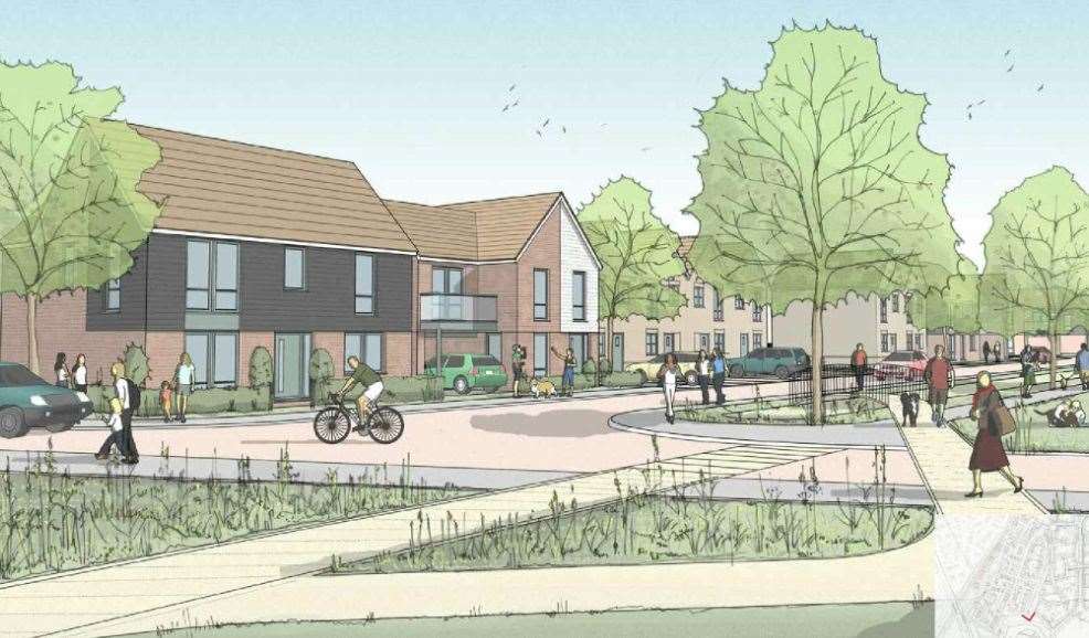 How part of the second phase of the Conningbrook Lakes development could look. Picture: On Architecture